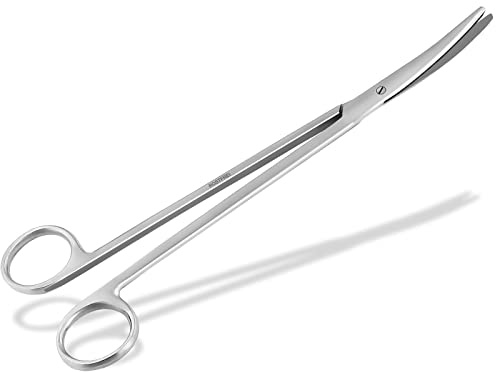 Schere mit gebogener Schnittfläche Bastelschere Rostfreier Edelstahl 20 cm | Papierschere lang Allzweckschere für Arbeiten Rund um den Haushalt