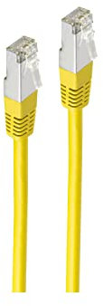 cat.5e Patchkabel Ethernet LAN geschirmt Gigabit Netzwerkabel RJ45 F/UTP Patch Kabel Twisted Pair, 2 x RJ45 Stecker für Patchfelder, Patchpanel, Router, Modem DSL sowie andere Geräte mit RJ45 Anschluß