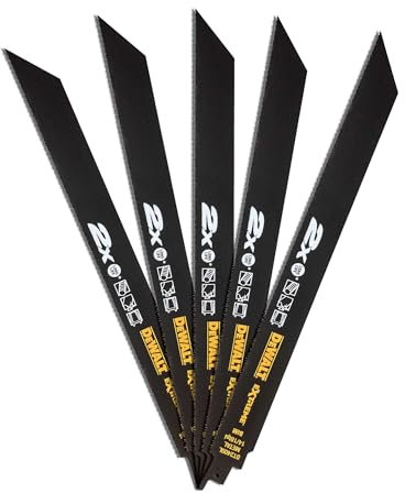 DeWALT Extreme Bi-Metal Reciprocating Saw Blade 305, 5 Pieces, DT2409L-QZ