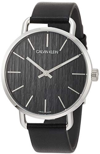 Calvin Klein Damen Analog Quarz Uhr mit Leder Armband K7B211C1