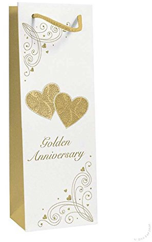 50th Wedding Anniversary Bottle Gift Bag