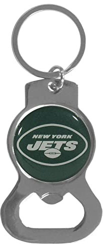 Siskiyou NFL Sports Fan Shop New York Jets Bottle Opener Key Chain One Size Team Color