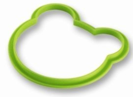 Stampo per uova al tegamino - orso - 100% silicone - 12,5 cm x 12,5 cm