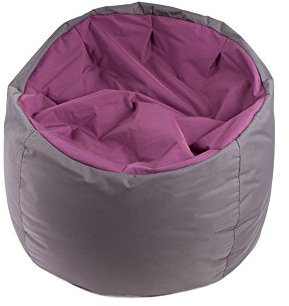 Jumbo Bag 30170 – 17 Sitzsack Globe Polyester aubergine/anthrazit 70 x 70 x 70 cm