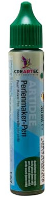 Artidee CREARTEC Perlenmaker Pen - Dunkelgrün (Smaragd) - zum Gestalten dekorativer 3D Farbperlen auf Textilien, Holz, Leder, Glas, Keramik 30ml Made in Germany