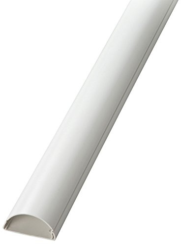 Dline 50 x 25 mm 2 m TV Trunking Cable Management System - White