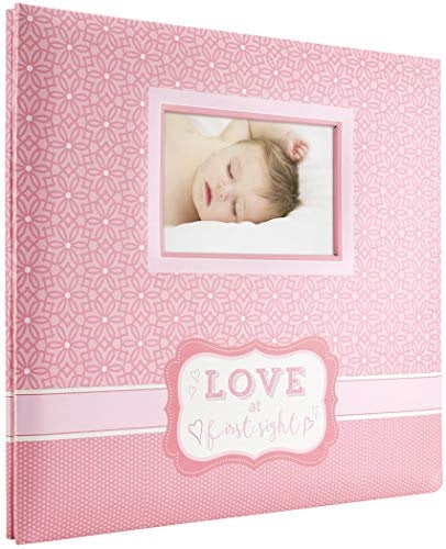 MCS Love at First Sight Expandable Scrapbook Diez páginas de álbumes de Recortes de 12 x 12 Pulgadas, Papel, Rosa, Medium