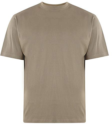 KAM Big & Tall Olive Plain T-Shirt - Men's