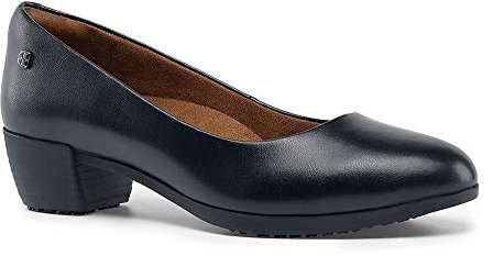 Shoes for Crews WILLA – Bequeme Berufsschuhe aus Leder, gepolsterte Einlegesohlen, Rutschhemmende Laufsohle, klassischer Stil für Büro, OB SR – für Damen