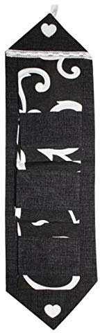 Russo Tessuti Portarotolo Carta Igienica Bagno Cuori Pois Merletto Vari Colori-Variante 7