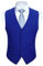Enlision Gilet da Abito da Uomo Slim Fit Tinta Unita Cotone Panciotto Elegante Casual Moda Smanicato Scollo a V Matrimonio Formale Lavoro Cerimoni Blu L