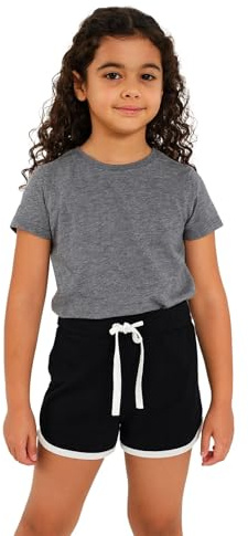 A2Z 4 Kids Girls Shorts 100% Cotton Dance Sports Trendy Fashion Summer Hot Short - Girls Shorts 426 Black 7-8