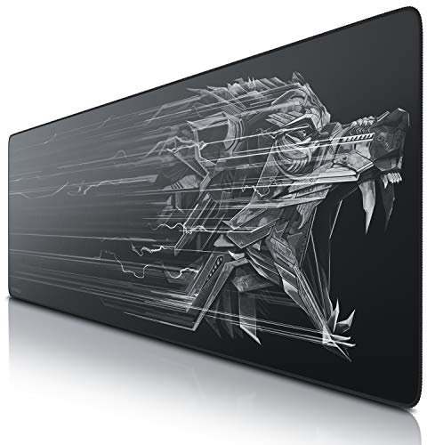 TITANWOLF - Übergröße Mauspad Gaming Titanwolf 1200x400mm - XXXL Mousepad groß mit Motiv - Tischunterlage Large Size - verbessert Präzision und Geschwindigkeit - XXL für Logitech Maus und Tastatur