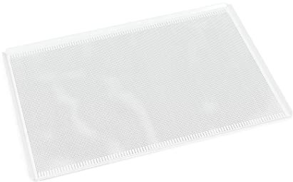 Silicon-Tech Teglia da Forno Antiaderente Forata in Alluminio 60 x 40 Rivestimento Professionale Ceramicfood Foro 2 Passo 3,5