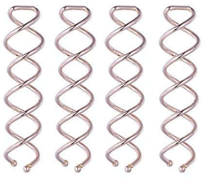 Minkissy Spiral Bobby Hairpins Spin Pins for Hair, 20pcs Bun Twist Screw Hair Clip Blonde Updo hair Accessories Messy Bun Tool (Rose Gold)