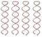 Minkissy Spiral Bobby Hairpins Spin Pins for Hair, 20pcs Bun Twist Screw Hair Clip Blonde Updo hair Accessories Messy Bun Tool (Rose Gold)