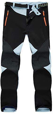 Echinodon Damen Softshellhose Hose Gefüttert Outdoorhose Wasserabweisend Winddicht Atmungsaktiv Trekkinghose Wanderhose Herbst Winter