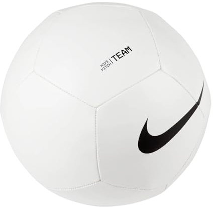 Nike Pitch Team Fußball, Größe 5, Weiss Schwarz