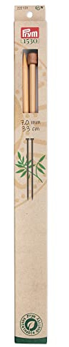 Prym 222121 Jackenstricknadeln Prym 1530, 33 cm, 7 mm, Holzfarben