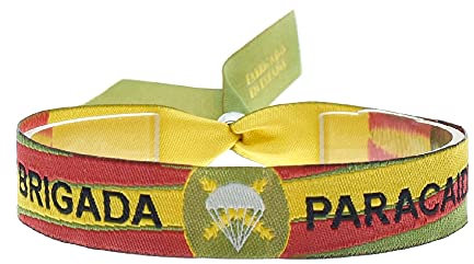 BDM Pulsera tela brigada paracaidas con la bandera España, hombre y mujer.