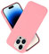 Cadorabo Hülle kompatibel mit Apple iPhone 14 PRO MAX Hülle Silikon Handyhülle für iPhone 14 PRO MAX Case aus flüssigem Silikon- Kratzfeste und stoßfeste dünne TPU Schutzhülle - Liquid PINK