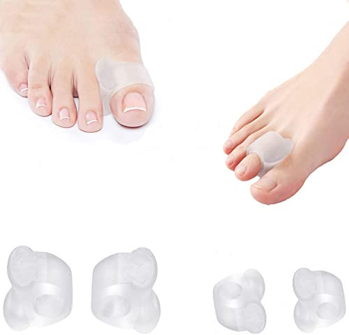 Silikon Zehenspreizer, Zehentrenner Silikon, Zehenspreizer Tagesgebrauch und Nachtgebrauch, für Bunion und Hammerzehen, Hallux Valgus Korrektur Relief Druck und Schmerzen (Tag und Nacht)