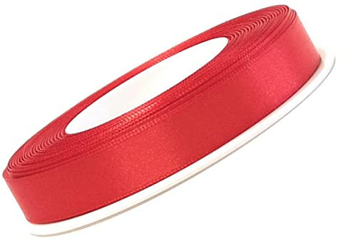 s.dekoda Satinband 25m x 10mm Rot Schleifenband Dekoband Satin