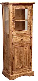 Biscottini vetrina soggiorno in legno 150x43x55 cm-Mobile bar per casa porta liquori - Mobile cucina e mobile soggiorno