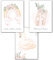 double critical Lemmami Papeterie 3er Set Wandbilder Kinderzimmer Babyzimmer Poster Bilder DIN A3 Mädchen Jungen Deko Dekoration Schwan Regenbogen Ballerina (3er Bilder Set Rosa, Pastell, Wanddeko)