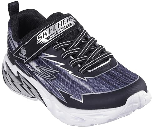 Skechers Jungen Light Storm 2.0-Bolt-Brights, schwarz/grau, 2 Little Kid