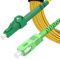 Elfcam® - 5m SC/APC zu LC/APC Glasfaserkabel Singlemode Simplex, OS2 9/125μm LSZH Optischer Kabel Gelb (5M)