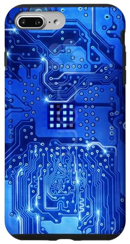 Blue Computer Motherboard Circuit Board Pattern Case for iPhone 7 Plus/8 Plus