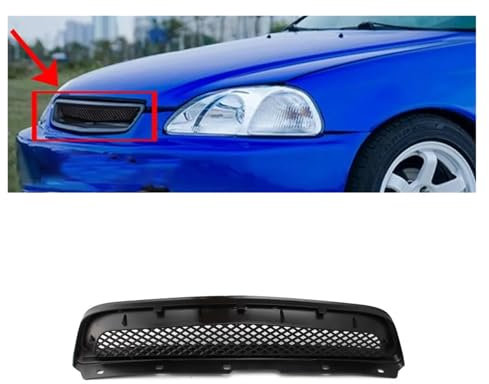 Rejilla delantera del coche compatible for Honda Civic 1996 1998 EK CX DX EX HX LX TR capó de parachoques de malla de plástico ABS vehículos accesorios de actualización automática