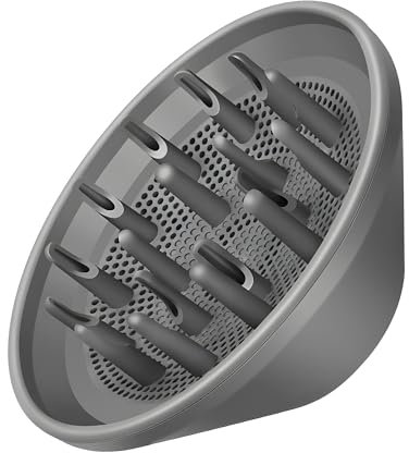 Haardiffusor-Aufsatzdüsen für Dyson Supersonic Haartrockner HD01 HD02 HD03 HD04 HD08 HD15 Werkzeuge Zubehör für Flex Style Föhn Styler, Styling-Tool für welliges, lockiges, lockiges Haar, Grau