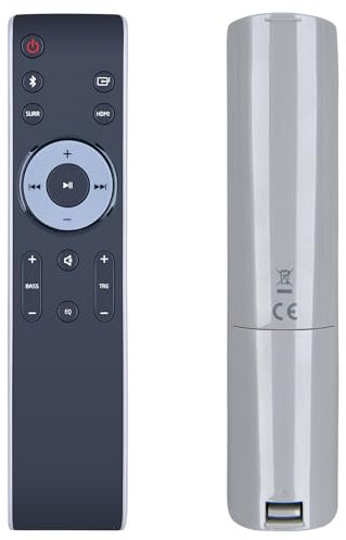 TCNOUMT Nuevo Control Remoto de Repuesto Adecuado para Sharp HTSBW800 5.1.2 Soundbar HT-SBW800 HT-SBW202 HT-SBW110 HT-SBW182 HT-SBW460, Negro