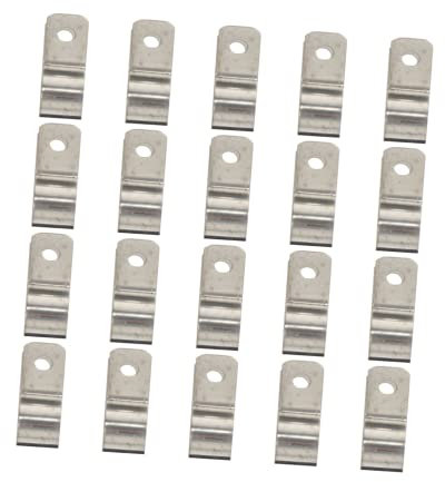 Lurrose 2 Sätze Kabelklemmungsschnalle Fix Organisation Aluminium Crimpen - Klemmbausteine Kabelschellen Aus Edelstahl Metallkabelklemme -hardware Rostfreier Silber 20 Stück * 2