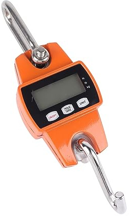 Fockety Mini -Kran -Skala, Handheld 300 Kg Digitale Hangskala, Tragbare Digitale Große Hintergrundbeleuchtung Display Crane Scale Waage Tool für Lagergepäck -Fitnessstudio -Jagd Reisen