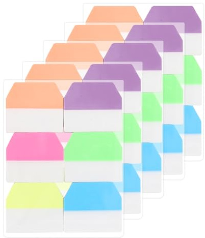600PCS Sticky Index Tabs Flags, Writable Sticky Book Tabs
