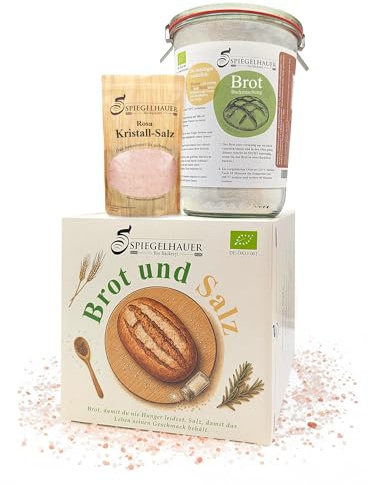 Bäckerei Spiegelhauer Bio Brot und Salz Geschenkset zum Einzug | Einweihungsgeschenk Wohnung