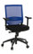 hjh OFFICE 657231 Profi Bürostuhl Porto Base Stoff/Netz Blau Drehstuhl ergonomisch, Armlehnen & Lordosenstütze verstellbar
