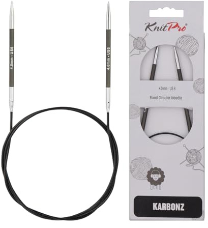 KnitPro Karbonz Rundstricknadel 16 (40cm) | 4mm