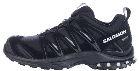 Salomon XA Pro 3D Gore-Tex wasserdichte Damen Trailrunning- und Wanderschuhe, Stabilität, Grip, Langlebiger Schutz, Black, 43 1/3