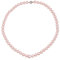 Leslii Damen-Kette Perlen-Collier kurze Perlen-Kette Glitzer Strass-Kugel Magnet-Verschluss (Rosa)