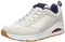 Skechers Men's Uno - Stacre Trainers, Off White Off White Leather Pu Mesh Trim Ofwt, 7 UK