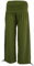 GURU SHOP Goa Psytrance Hose, Sommerhose, Yogahose, Pluderhose - Olivgrün, Damen, Baumwolle, Size:M