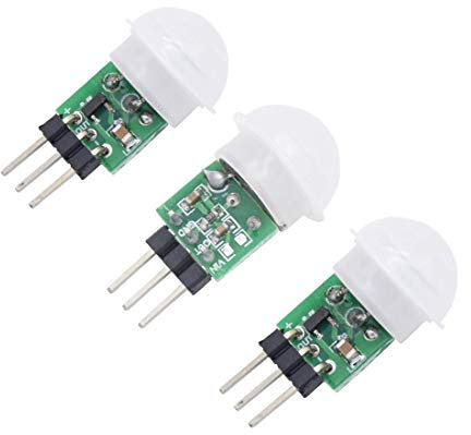 HiLetgo 3pcs AM312 Mini Pyroelectric PIR Human Sensor Module PIR Infrared IR Sensor Body Manual Motion Infrared IR Detector