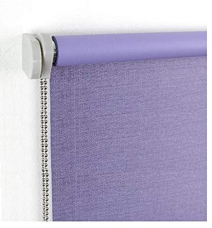 WR-Design Verdunklungs-Kettenzugrollo mit Strukturstoff in Flieder - Breiten 62 bis 142 cm - Länge 175 cm - dekorativer Sichtschutz (102 x 175 cm)