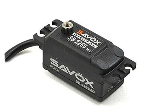 SAVÖX SAV-SB2265MG HV DIGI mit niedrigem Profil, bürstenlos, 12 kg RC Servo, Schwarz