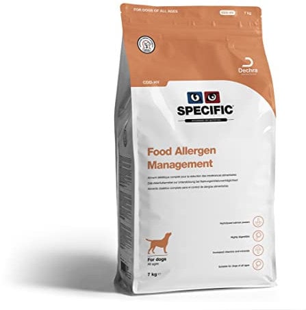 SPECIFIC® Food Allergen Management (CDD-HY) 7kg - Hypoallergenes Hundefutter mit hydrolisiertem Lachs - Trockenfutter für Hunde - Glutenfrei - Alle Altersklassen - DECHRA Veterinary Products
