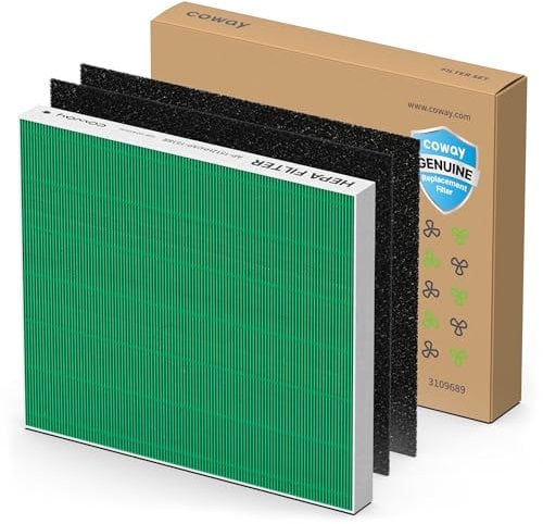 Coway Juego de filtros para purificador AP-1512HH Mighty, AP-1512HHS y AP-1518R Airmega200M